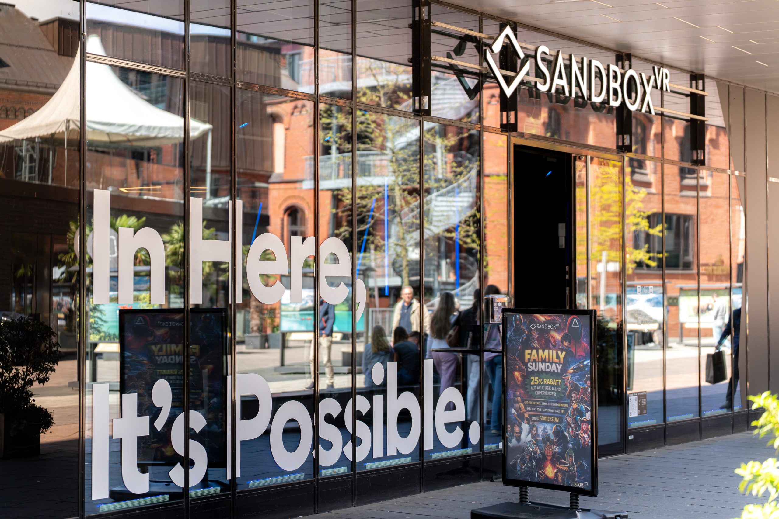 Sandbox VR Hamburg HafenCity – Außenansicht